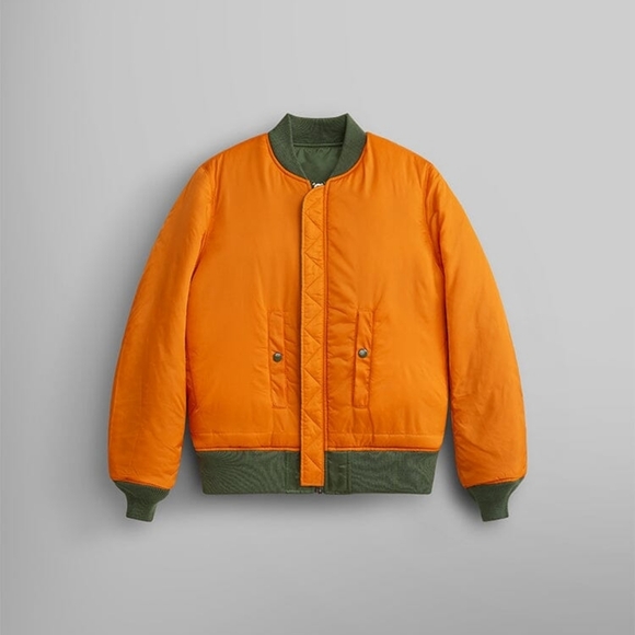 Alpha Industries, Green Bomber Jacket, Size M - Picture 5 of 9